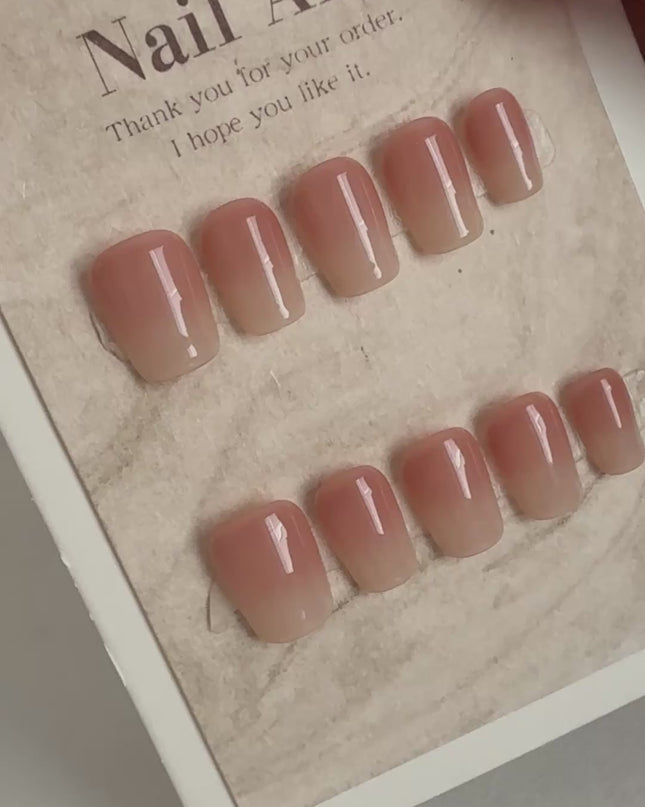 Nude Ombre Press On Nails