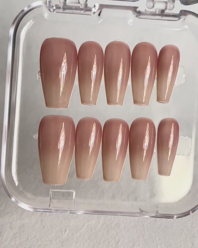 Pink Ombre Press On Nails