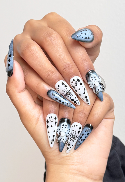 Gothic Piercing Press On Nails