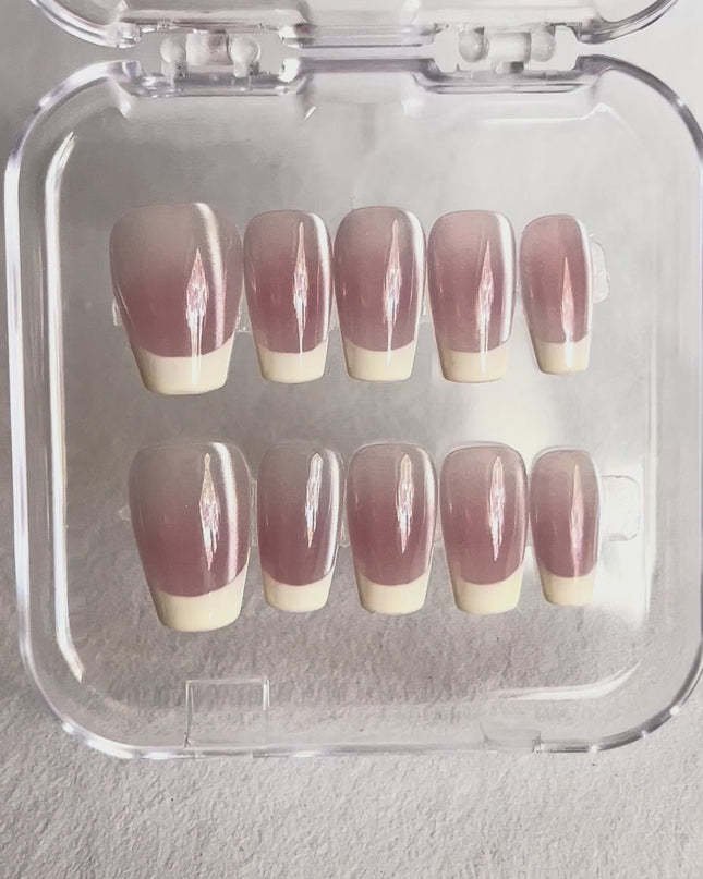 Nude French Tips Press On Nails