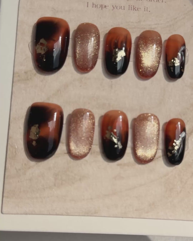 Molten Ember Press-On Nails
