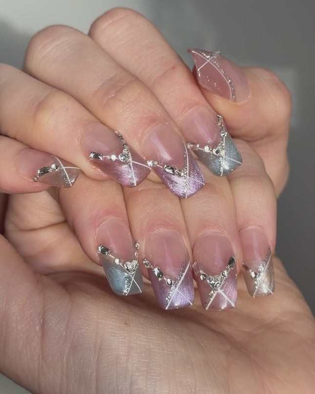 Pastel Gem Press On Nails