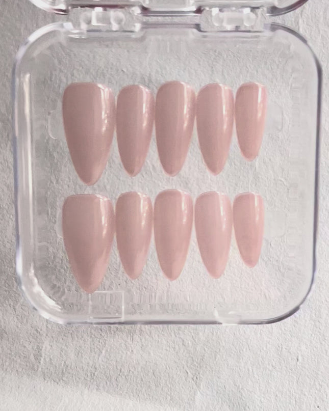 Nude Almond Press On Nails