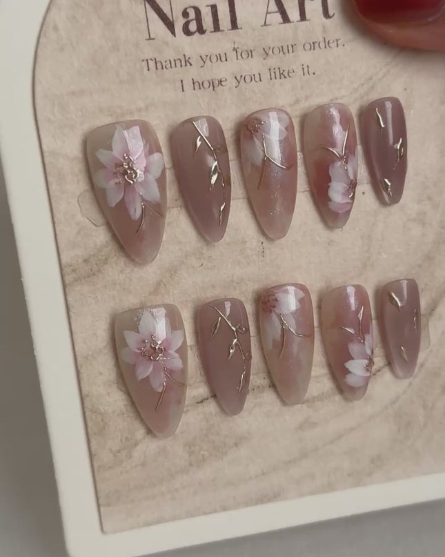 Blossom Veil Press-On Nails