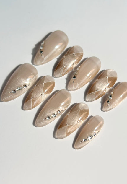 Glimmer Lines Press-On Nails