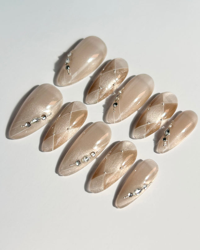 Glimmer Lines Press-On Nails