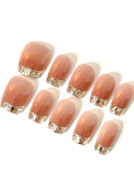 Glitter Tip Press On Nails