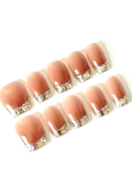 Glitter Tip Press On Nails