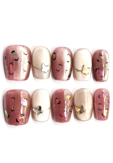 Rose Taupe Press On Nails