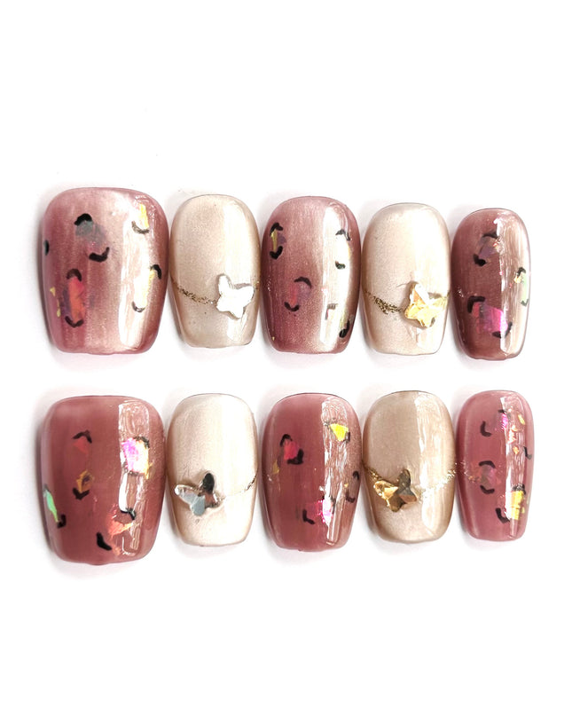 Rose Taupe Press On Nails