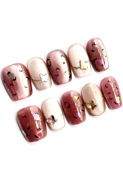 Rose Taupe Press On Nails