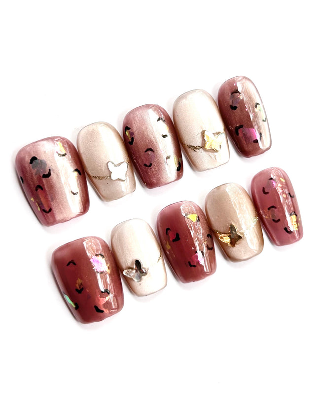 Rose Taupe Press On Nails