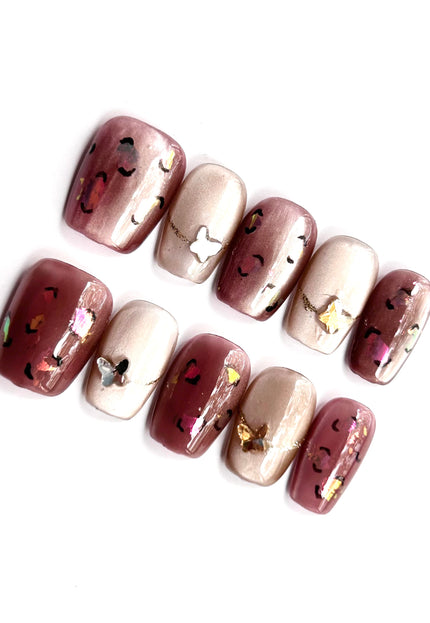 Rose Taupe Press On Nails