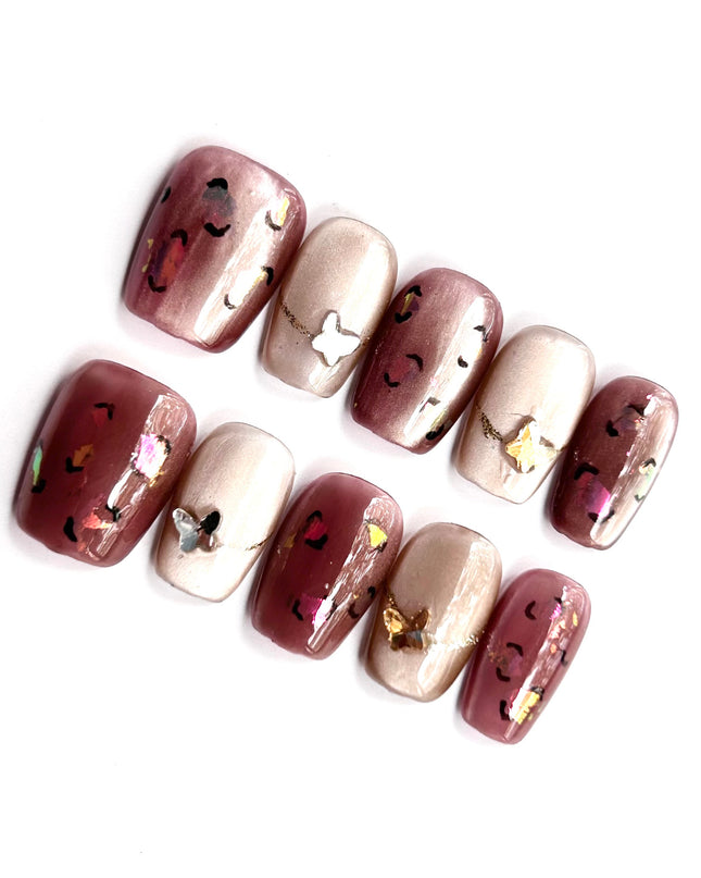 Rose Taupe Press On Nails