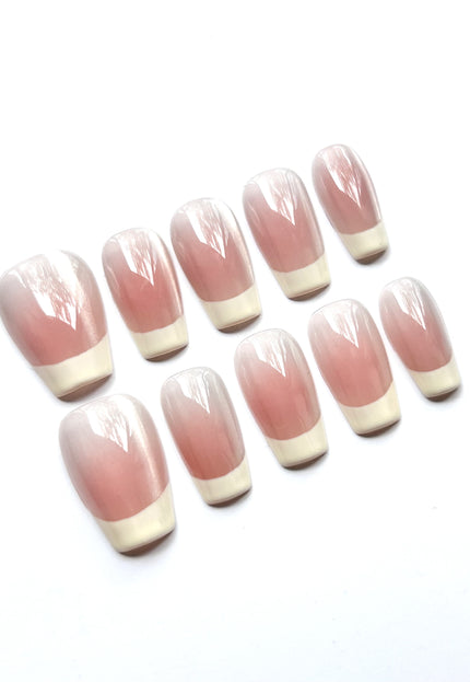 Nude French Tips Press On Nails