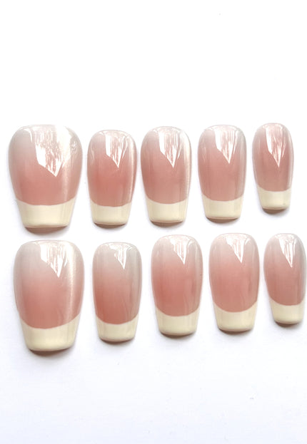 Nude French Tips Press On Nails