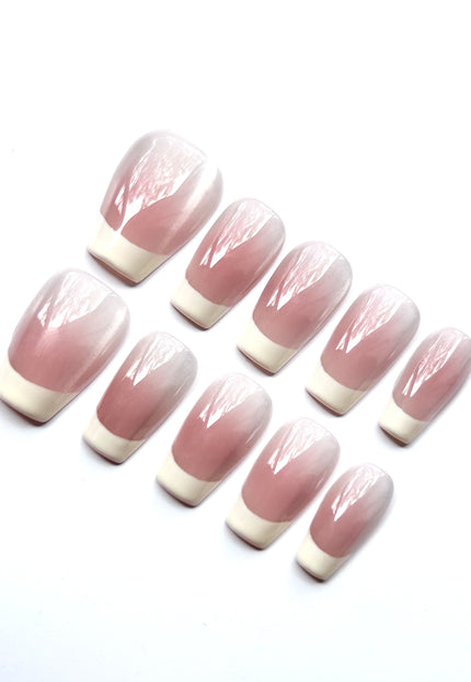 Nude French Tips Press On Nails