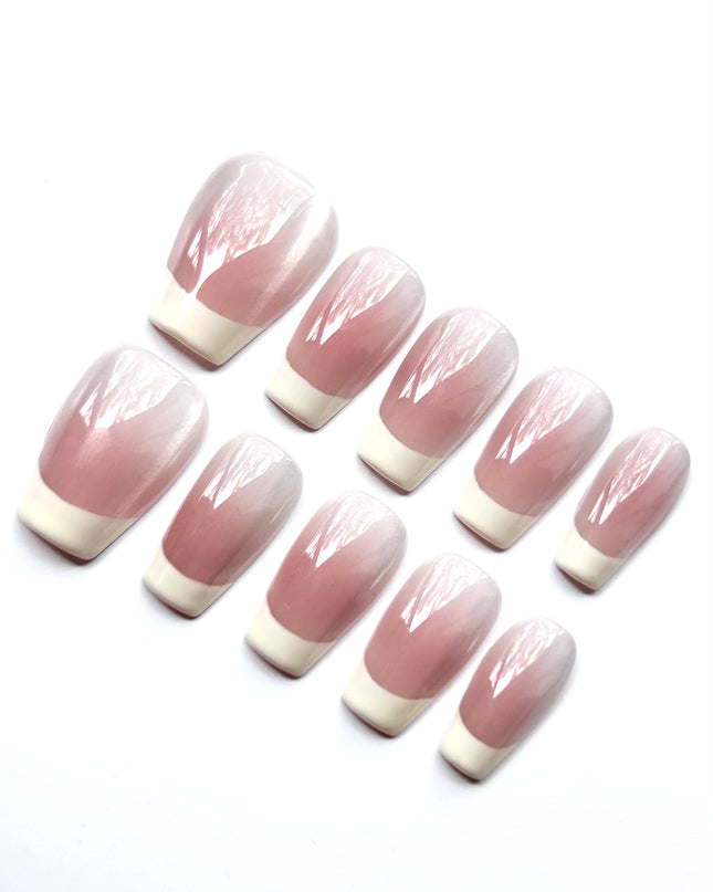 Nude French Tips Press On Nails