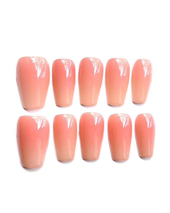 Peach Ombre Press On Nails