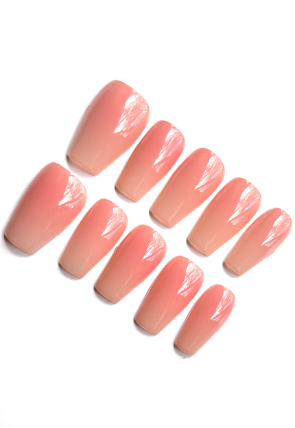 Peach Ombre Press On Nails
