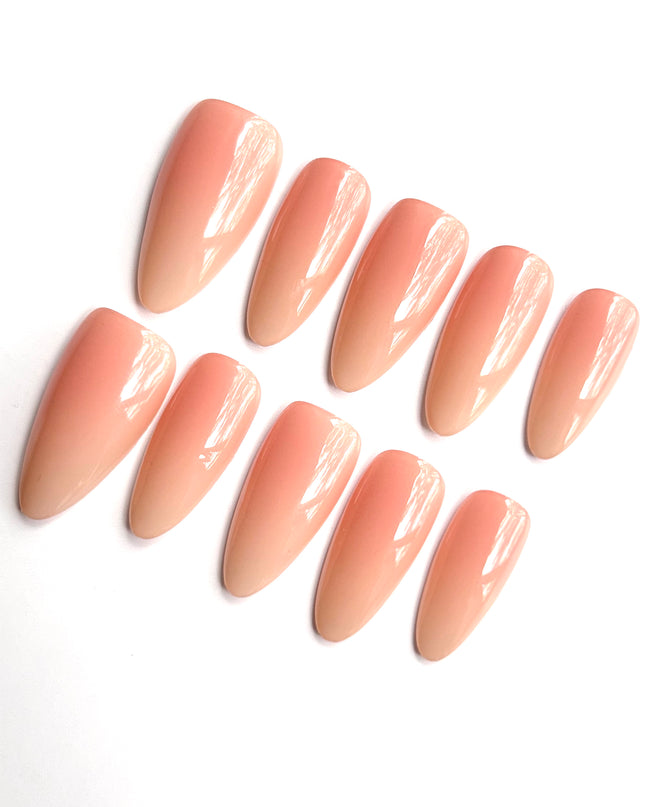 Nude Ombre Press On Nails