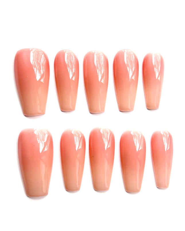 Pink Ombre Press On Nails