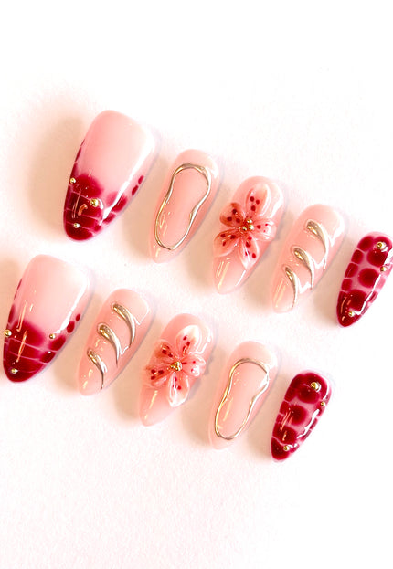 3D Floral Press on Nails