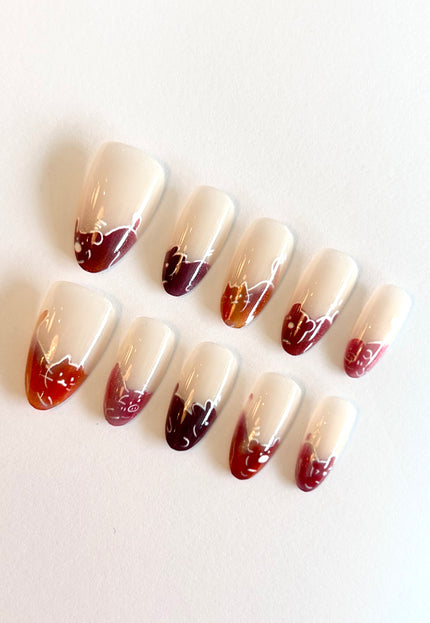 Cute Cat Press on Nails