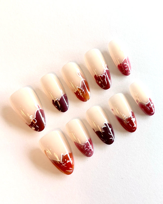 Cute Cat Press on Nails