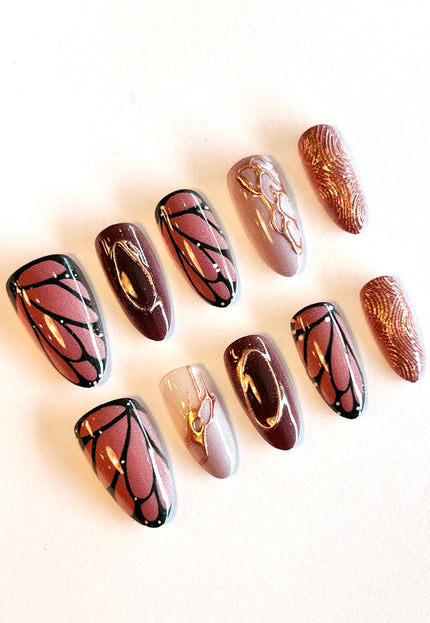 Butterfly Press on Nails