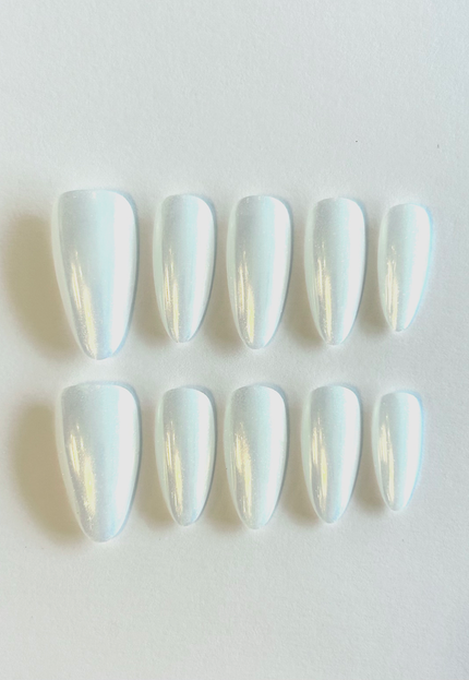 Long Pearl Press on Nails