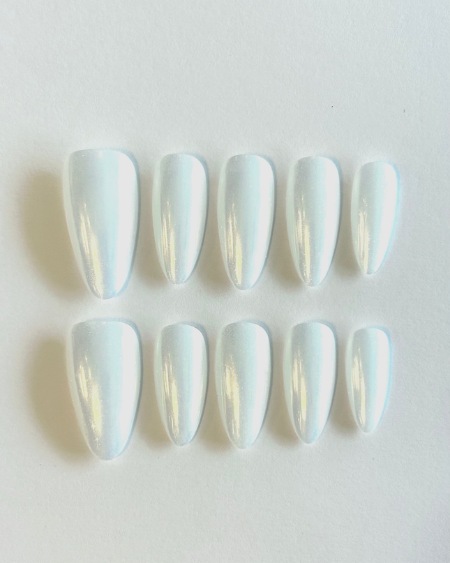 Long Pearl Press on Nails