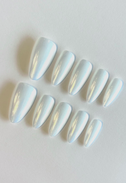 Long Pearl Press on Nails