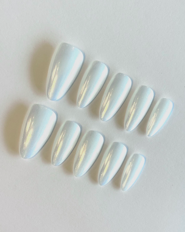 Long Pearl Press on Nails