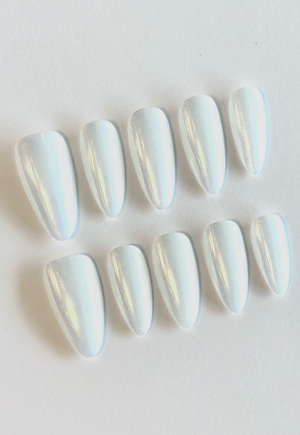 Long Pearl Press on Nails