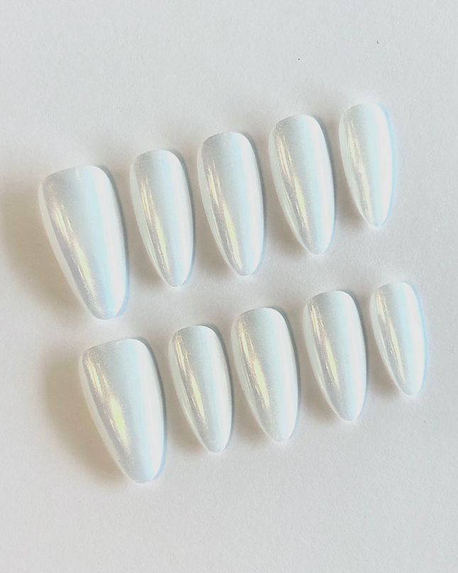 Long Pearl Press on Nails