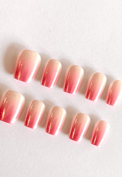 Coral Ombré Press on Nails