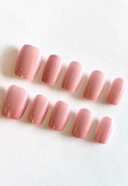 Rose Pink Ombré Press on Nails