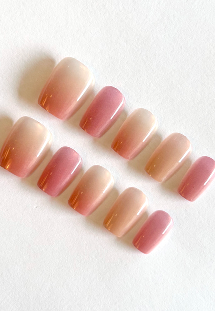 Pink Ombré Press on Nails