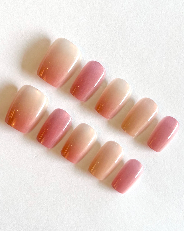 Pink Ombré Press on Nails