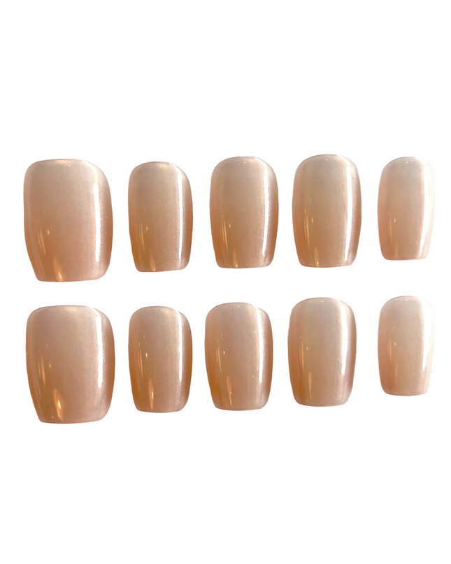 Pearl Nude Press on Nails