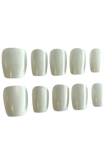 Pearl White Press on Nails