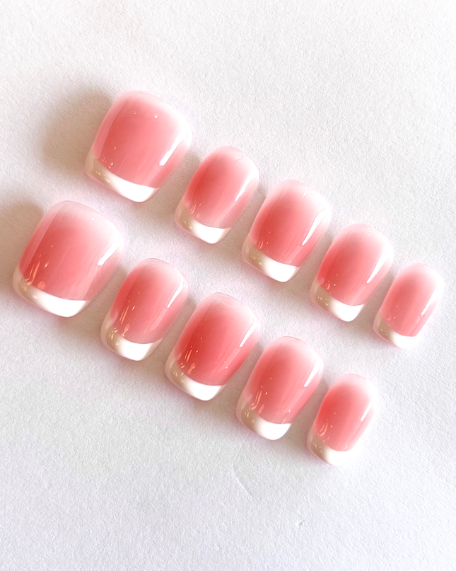 Pink French Tip Press on Nails