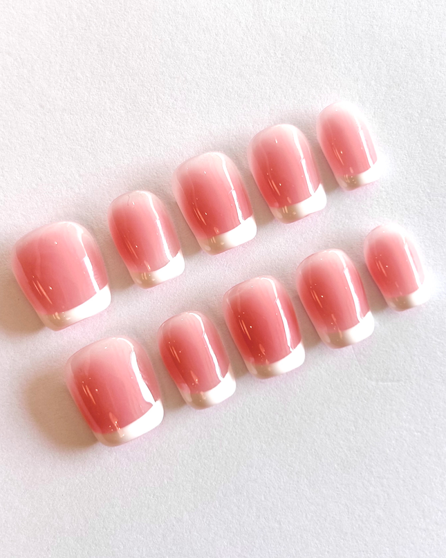 Pink French Tip Press on Nails