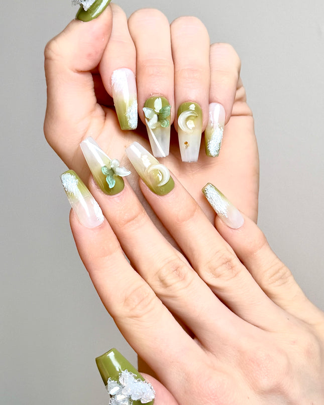 Butterfly 3D Press On Nails