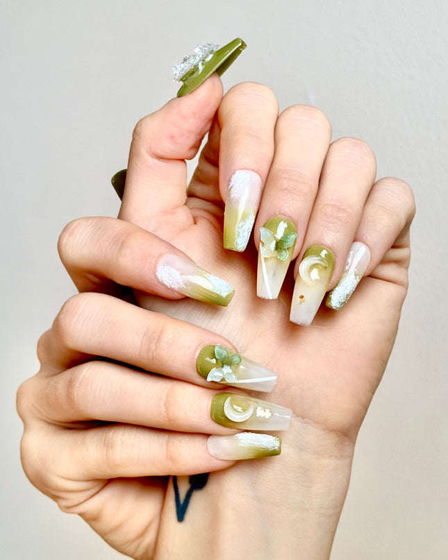 Butterfly 3D Press On Nails