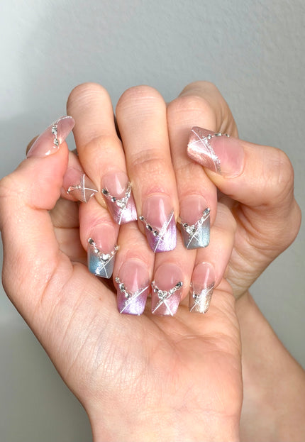 Pastel Gem Press On Nails