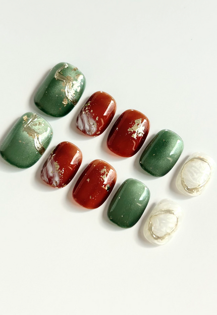 Forest Ember Press-On Nails