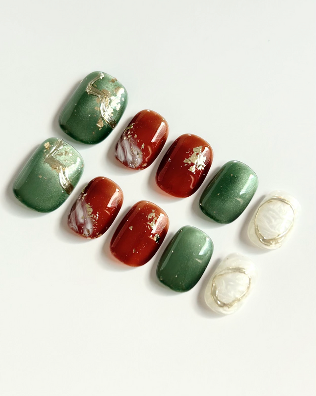 Forest Ember Press-On Nails