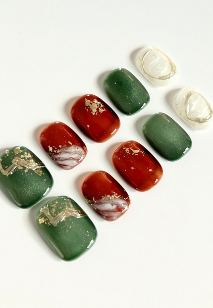 Forest Ember Press-On Nails